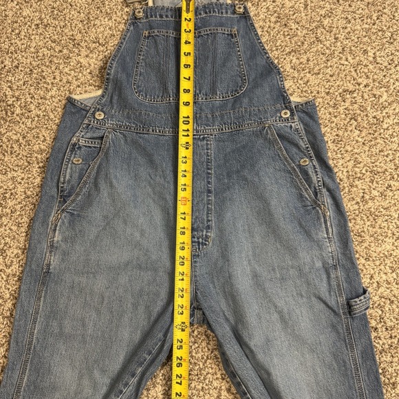 Y2K Overalls Women's Size M Blue Baggy Oversized Gap Carpenter 2000 VTG - Picture 10 of 11